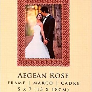 2 Lenox Aegean Rose frames They are 5 by 7 in size